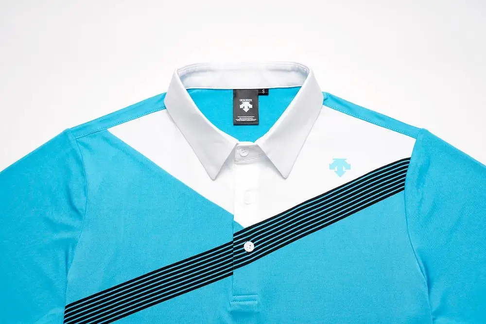 C 2020 new DESCENT men's short sleeve sportswear breathable polo shirt golf 3 colors clothing | Спорт и развлечения