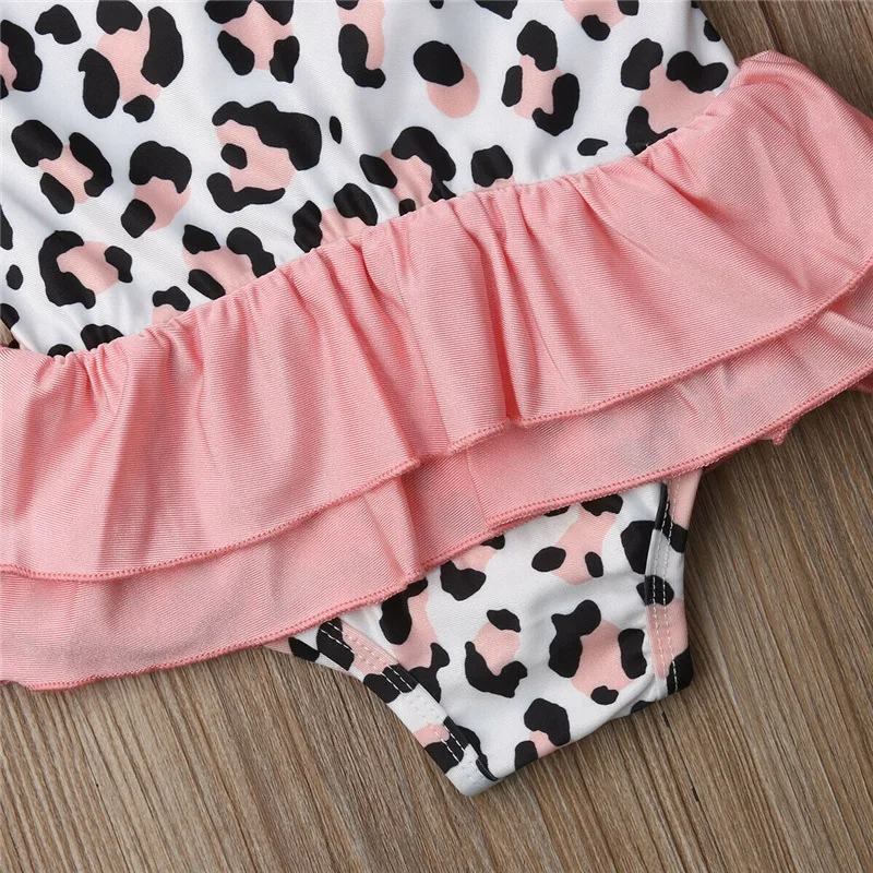 

Baby Kids Girl Leopard print Swimwear Swimsuit Beach Swimming Costume