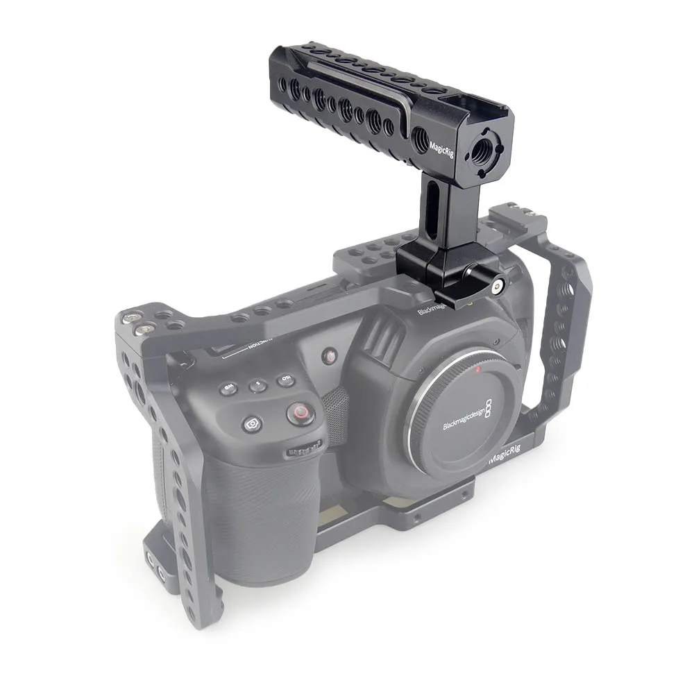 

Ручка MAGICRIG для камеры NATO, верхняя ручка с фиксирующим отверстием Arri/крепление холодного башмака для камеры DSLR, клетка для видеокамеры