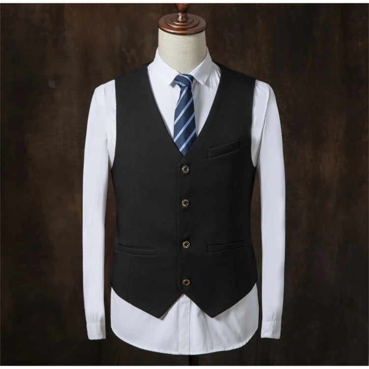 Весенние модные мужские повседневные однотонные костюмы с вышивкой тонкие