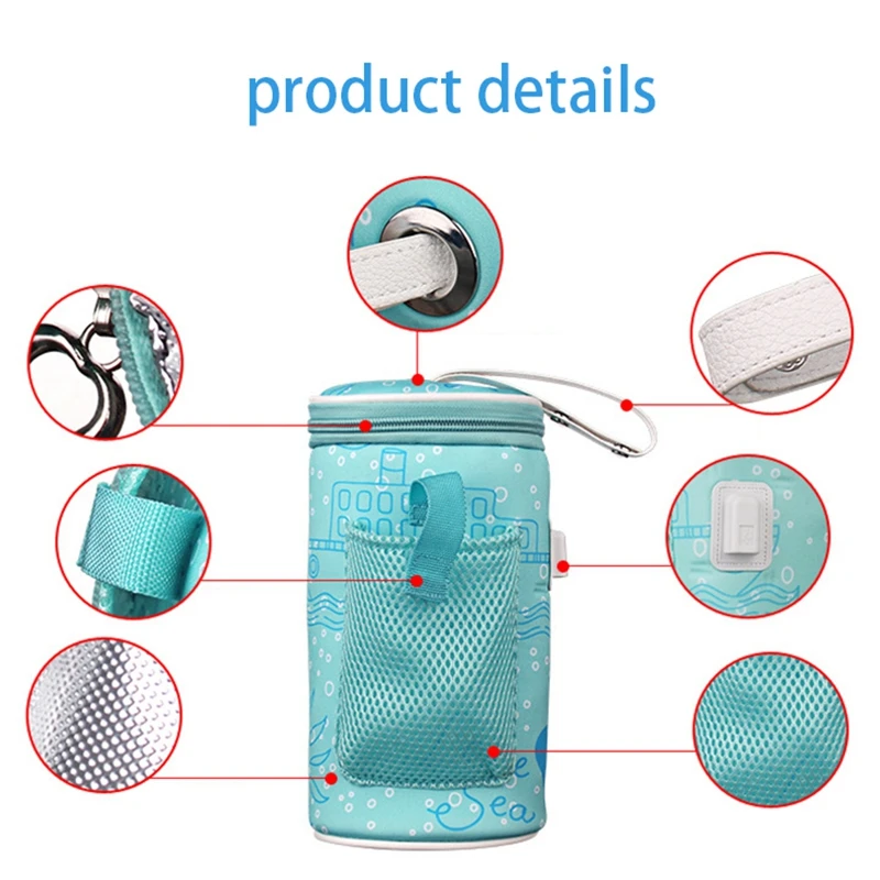 Usb грелка для детских бутылочек подогреватель изолированная сумка дорожная