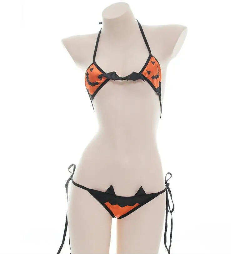 Женская сексуальная униформа японское нижнее белье Хэллоуин школьная микро