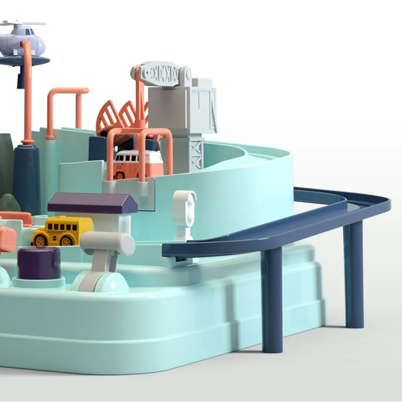 Ручной автомобиль Приключения трек игрушки для детей Обучающие спасательные