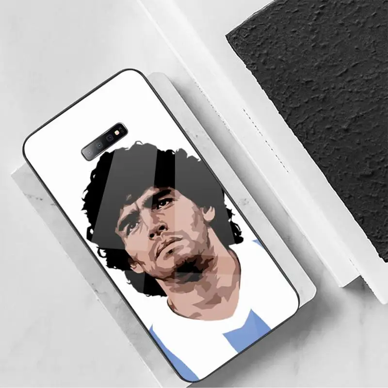 

Diego Armando Maradona Phone Case Tempered glass For Samsung S6 S7 edge S8 S9 S10 e plus note8 9 10 pro