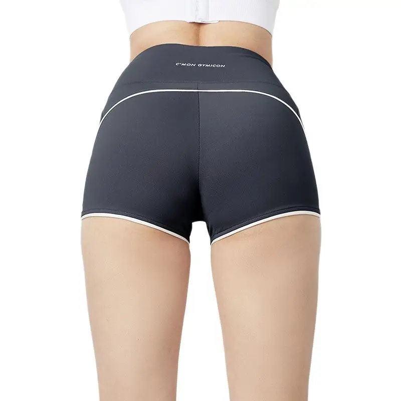 Женские спортивные шорты для тренажерного зала тренировочные бесшовные йоги с