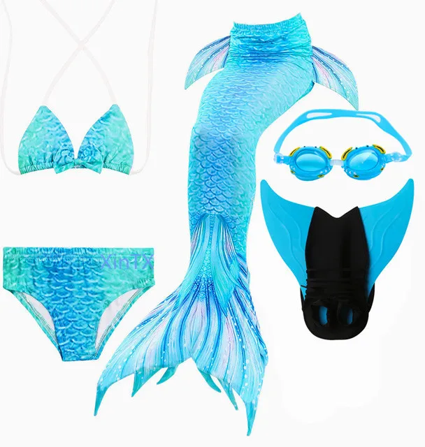 Детский купальник с хвостом Русалочки купальный костюм для косплея