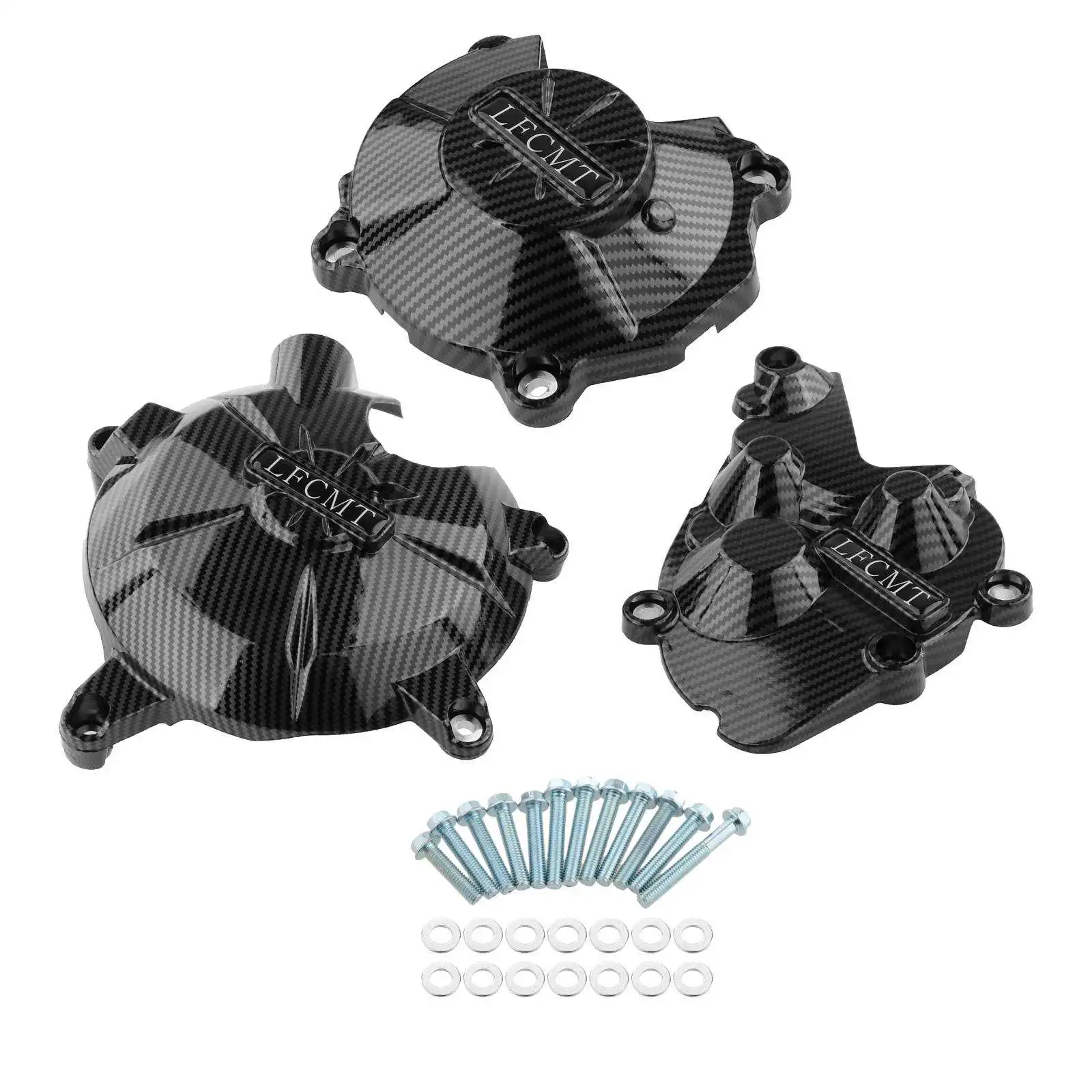

Engine Protective Covers Set Guard for Kawasaki Zx-6R 2007-2019 Spare Parts