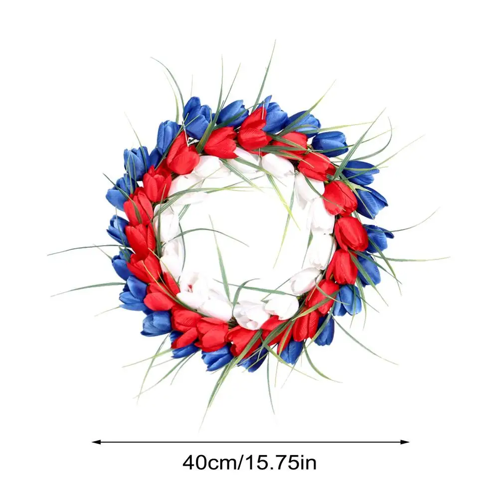 

Independence Day 4th July Wreath Artificial Wreath Porch Decoration Front Door Outdoor Hanging Decor The Home Decor