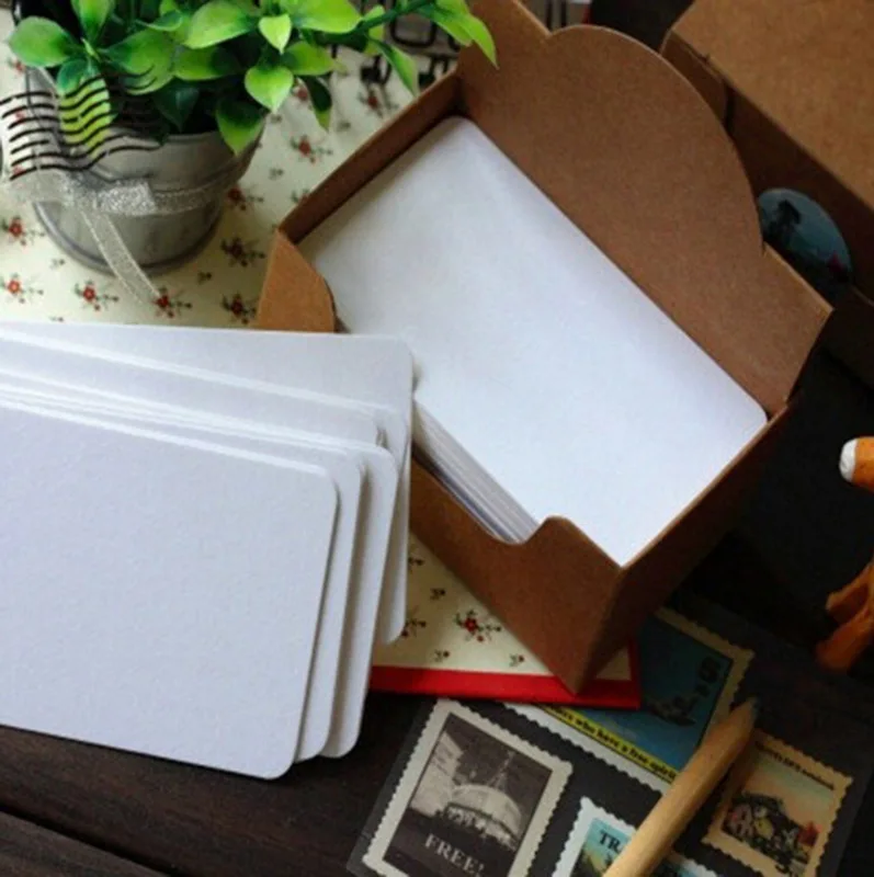 100 шт./корт. Около 9x5x 4 см Размер Ностальгия Ретро Сделай Сам крафт-бумага пустая
