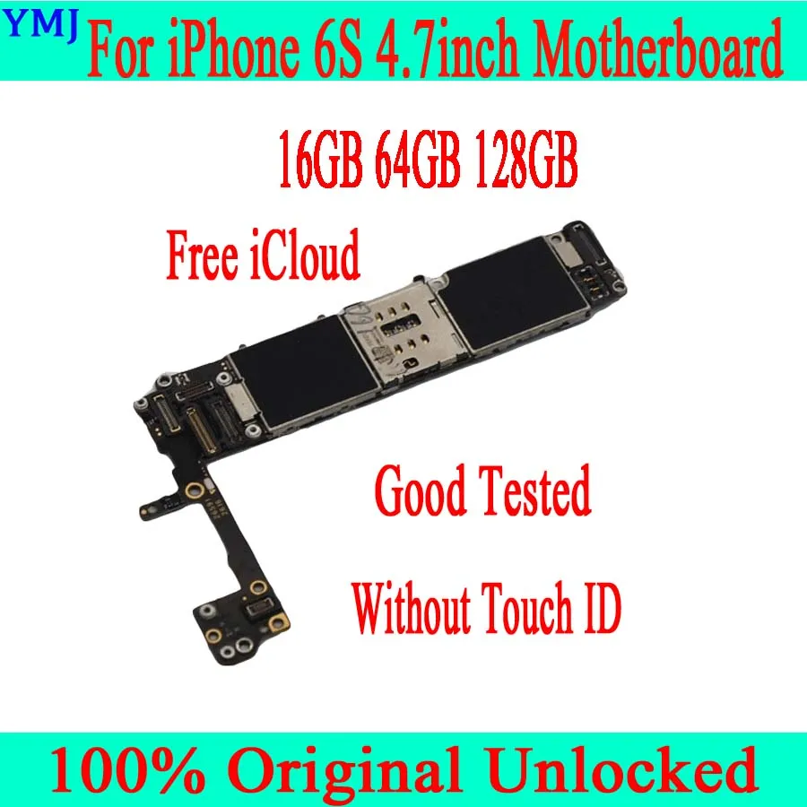 Бесплатный iCloud для iphone 6S материнская плата 4 7 дюйма с/без Touch ID 100% Оригинал