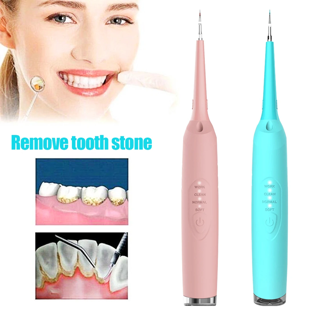 

Waterproof Electric Sonic Dental Scaler Portable Tooth Calculus Remover Tartar Ultrasonic Teeth Whitening Cleaner Rechargeable