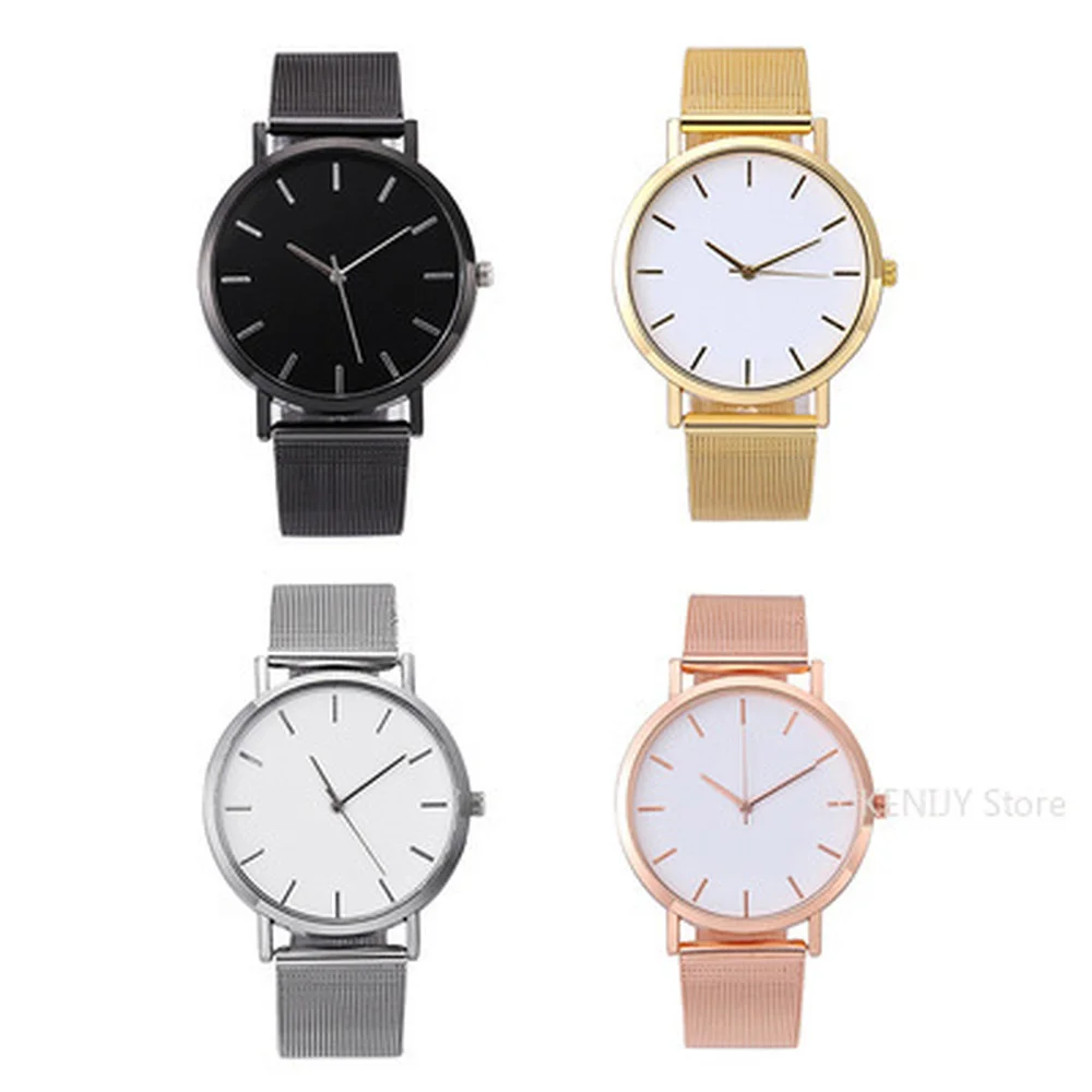 

Fashion Mesh Belt Men and Women High-End Trend Quartz Watch Casual Quartz Watch