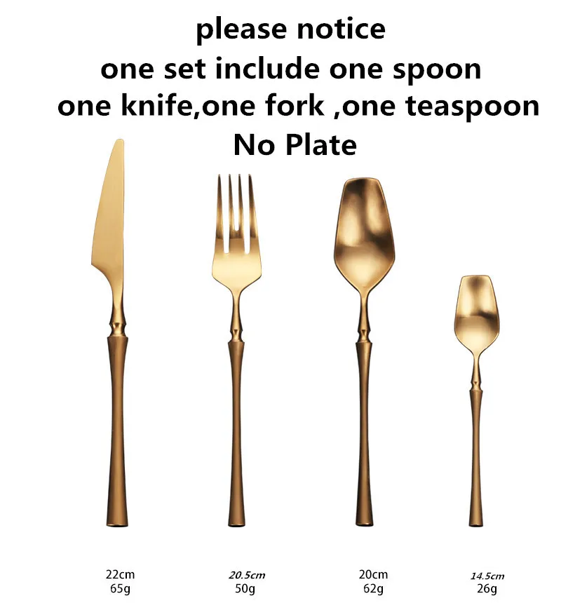 

Luxury Cutlery Set 24 Piece Matte Gold Cutlery Fork Spoon Set Stainless Steel Dinnerware Spoon Fork Knife Kit Tableware Set Gold