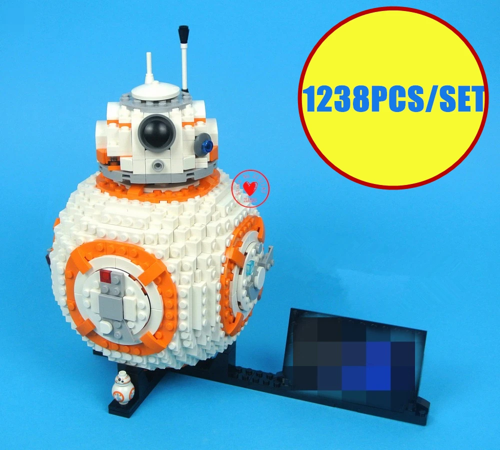 no box Новинка, Звездные войны, Bb8 R2d2, технический робот, подходит для звездных войн 10225 75187, фигурки, модель, строительный блок, кирпичи для мальчиков, Подарочная игрушка для детей - Цвет: no box