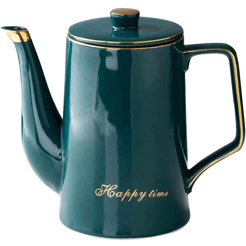 

Ceramic Nordic water pot household teapot large capacity living room water set creative European coffee pot small luxury