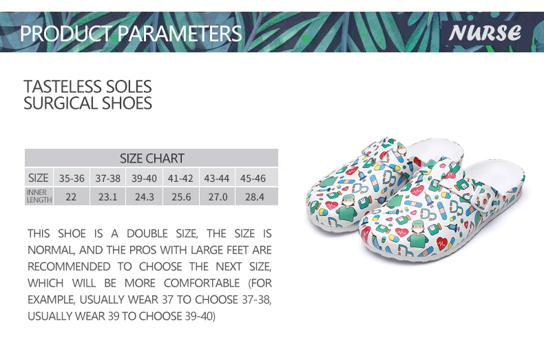 

Wholsale new scrubs slipper women scrubs EVA non-slip clogs mens scrubs Shoes Working SPA Beauty Salon Shoes comfortable no odor