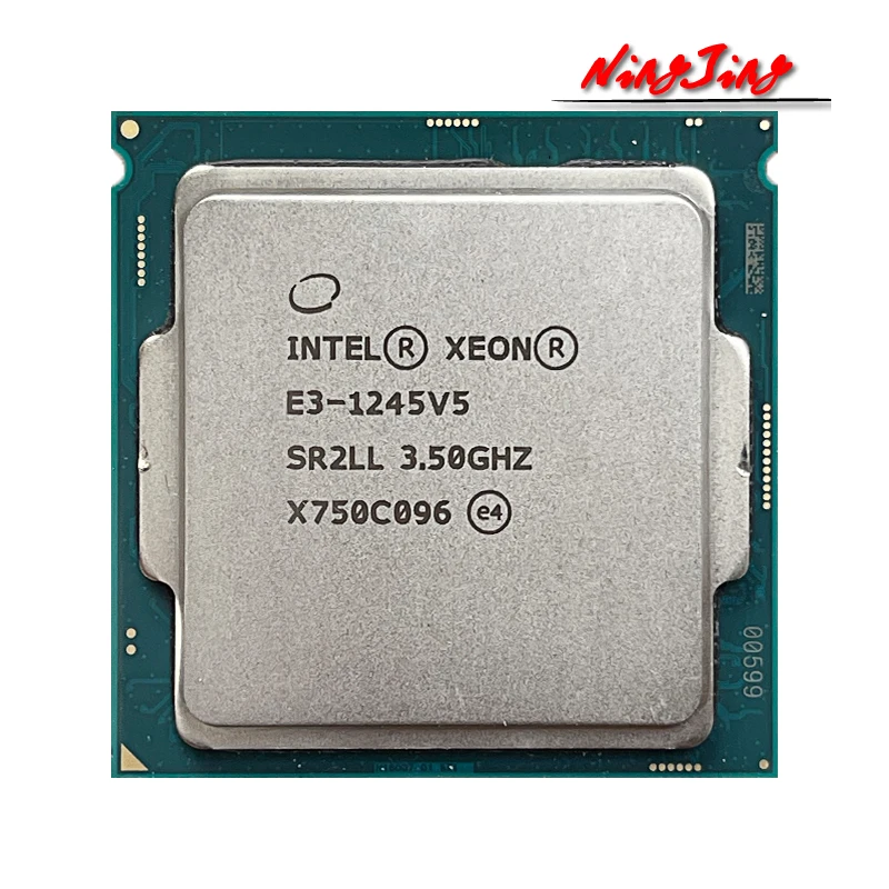 Intel Ксеон E3 1245 v5 1245V5 3 5 ГГц Quad Core восьмипоточные Процессор процессор 80 Вт LGA