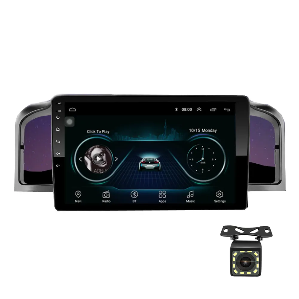 12led Автомобильный навигатор, 9 дюймов, Android 8,1, четырехъядерный процессор, поддержка зеркала, DAB 2DIN, автомобильный Радио, мультимедийный видео плеер для Lifan 620/Solano - Цвет: 12led