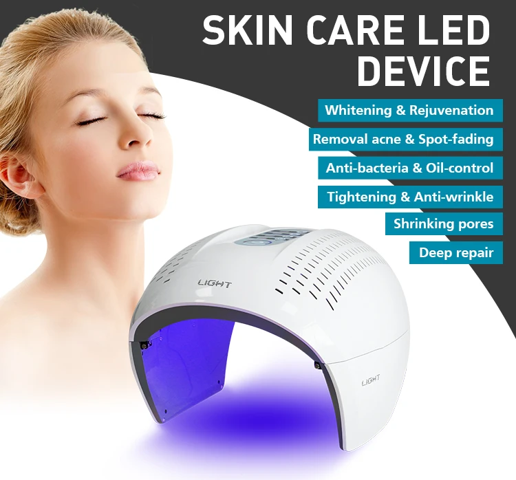 

7 Color PDT LED Photon Light Therapy Lamp Facial Body Beauty SPA PDT Mask Skin Tighting Rejuvenation Wrinkle Remover Acne Device