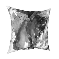 watercolor dog faced english bulldog pillowcase printed polyester cushion cover decorations throw pillow case cover car 45x45cm