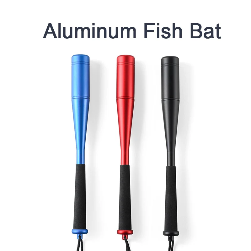 

1Pc Fish Whacker Aluminum Alloy Fish Hammer Knock Fish Stick with EVA Handle Fishing Bat fishing tool
