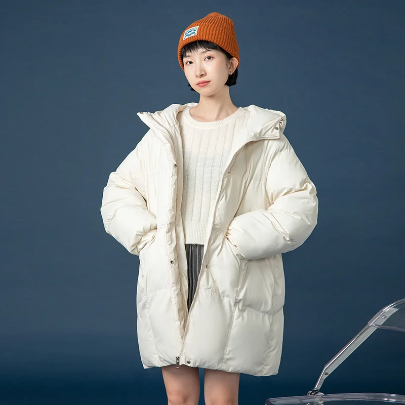 

2021 new diamond jacket winter thick warm down cotton parka coat women's casual loose Korean style jacket ladies hooded