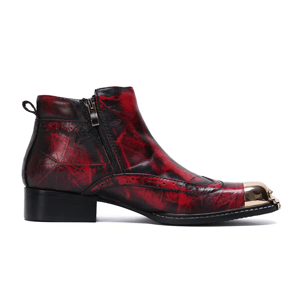 Мужские ботинки челси Bota masculina с ремешком и красной пряжкой Мужская Рабочая обувь