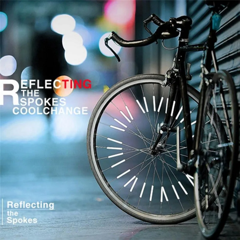 Bicycle Night Wheels Sticker Reflective Stickers Mountain Bike Fluorescent Spokes Personality Strip |