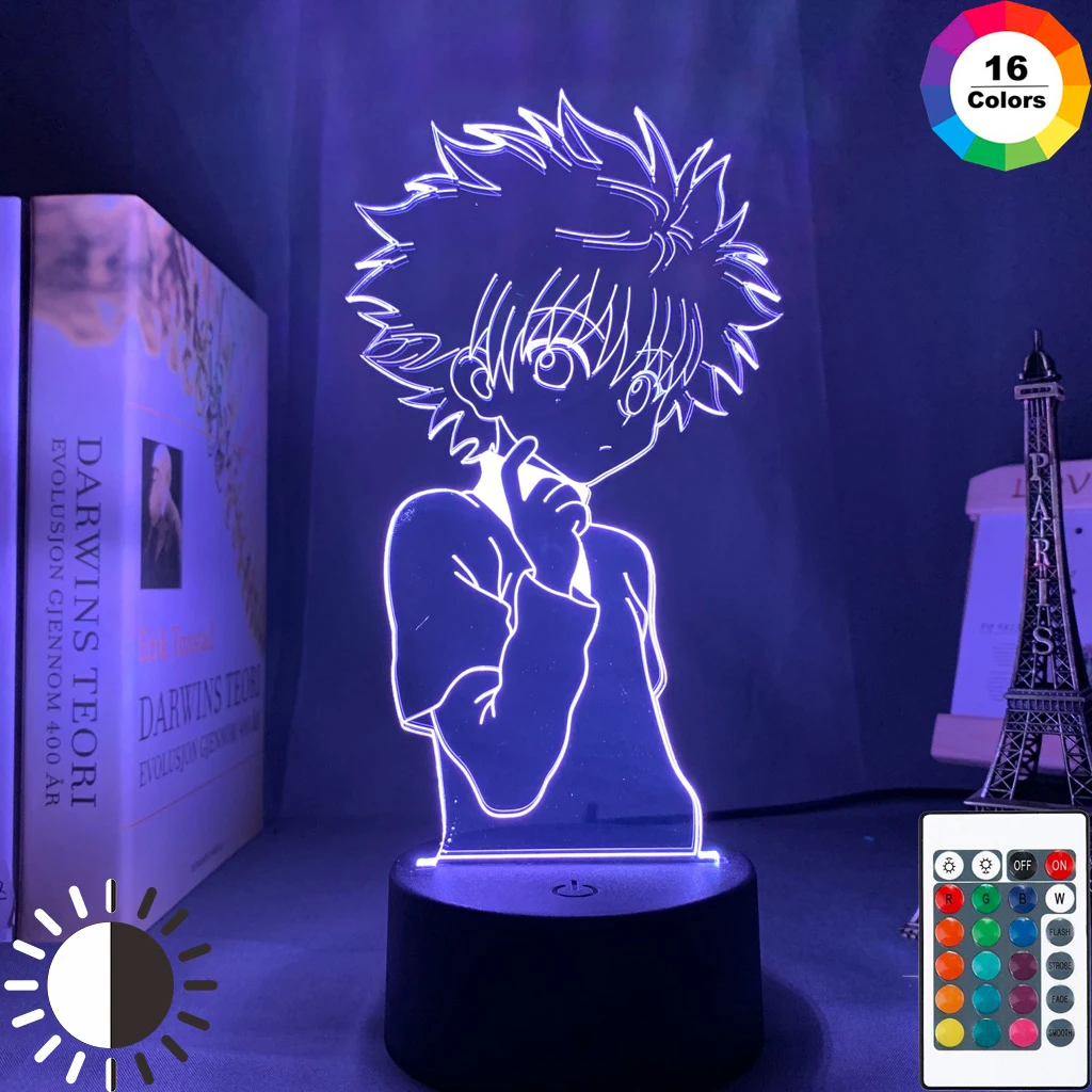 

3d Night Lamp Anime Hunter X Hunter for Kids Child Bedroom Decor Nightlight Dropshipping Manga Gift Hunter X Hunter Night Light