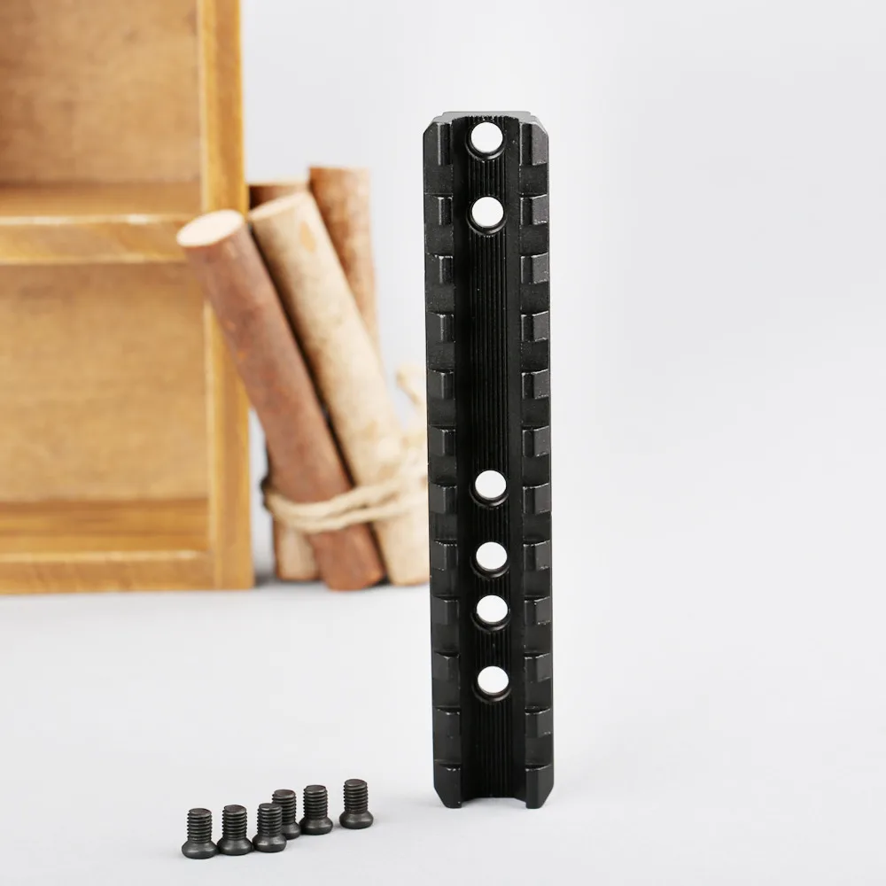 

120mm 11 Slots fit 20mm Picatinny Weaver Riser Rail Base Laser Sight Scope Mount Screws with Wrench Hunting Tactical Accessories