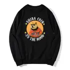 Луна астронавт мем крипто Догги шиб монет Сиба криптовалют убийца Толстовка для мужчин худи с круглым вырезом свитер уличная одежда