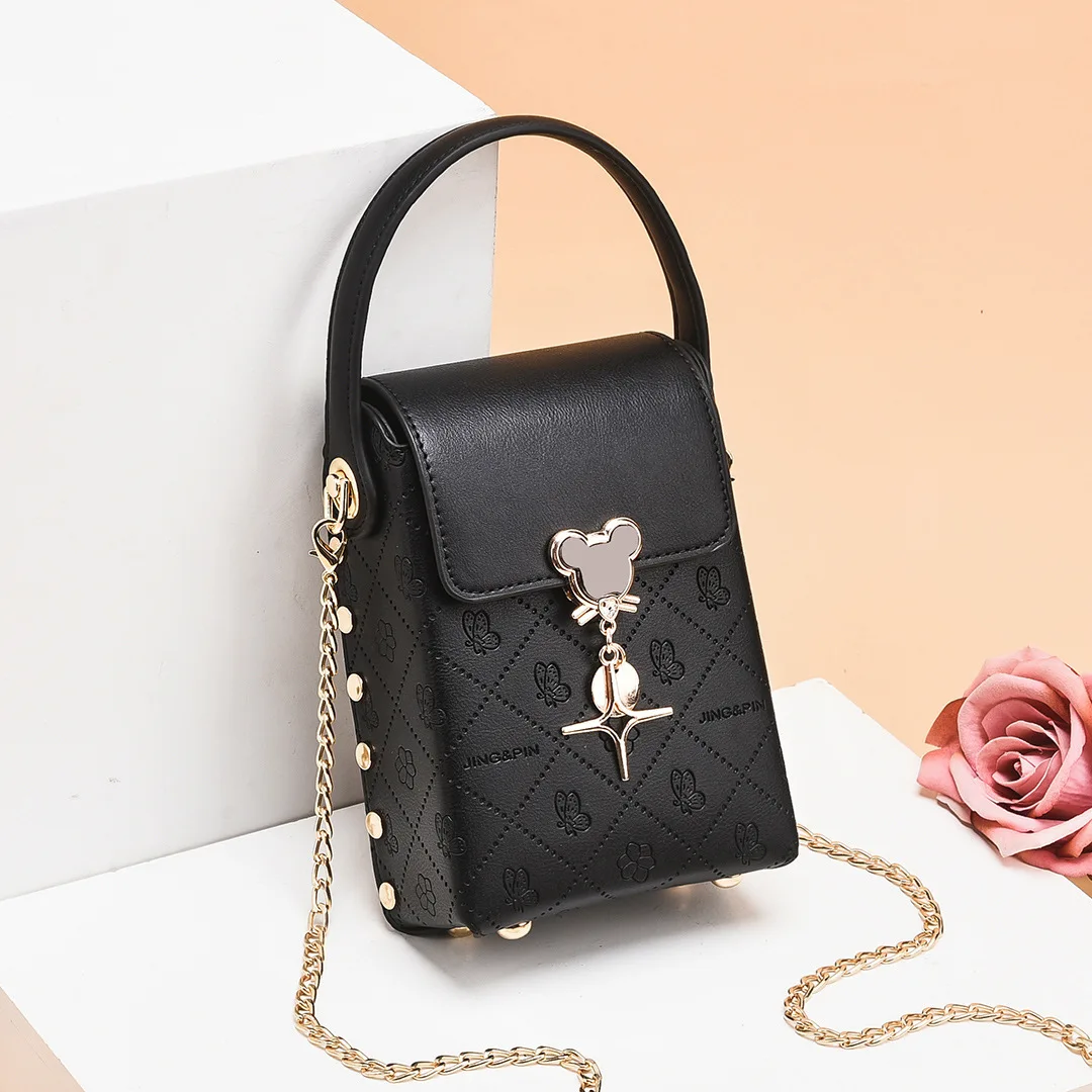 

New Woman Messenger Bag High Quality PU Mobile Phone Case Fashion Multifunctional Wallet Card Case 2021 Women's Bag Trend