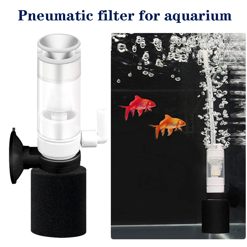 

Aquarium Three-in-one Built-in Mini Ultra-quiet Oxygen Pump, Small Fish Tank Multi-layer Media Filter, Suction Purifier