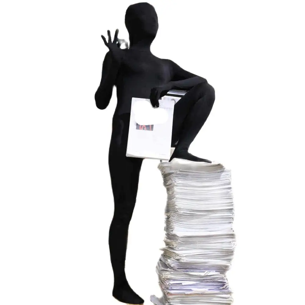 Цельный комбинезон с раздельными пальцами длинное пальто из спандекса Zentai для