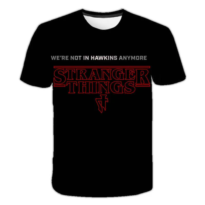 Новинка 2020 футболка для мальчиков с 3D принтом очень странные дела Спортивная