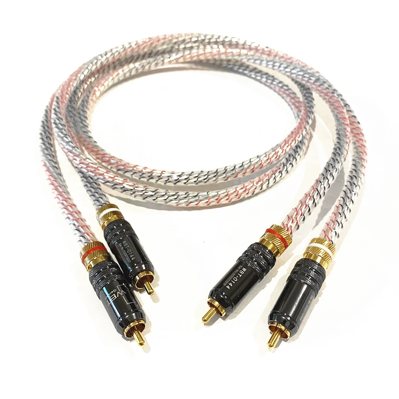 

Аудиофил Valhalla RCA кабель 8 ядер с позолоченным WBT разъемом 16Awg HIFi аудио линия