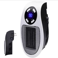 space heater with led display wall outlet electric heater with adjustable thermostat and timer for home office indoor use 350 w