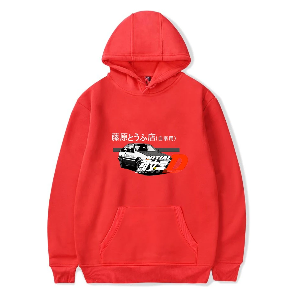 

High Quality Initial D Hoodies Men/Women Popular Casual Hip Hop Hoodie Print Initial D Mens Sweatshirts Pullovers Hooded Top