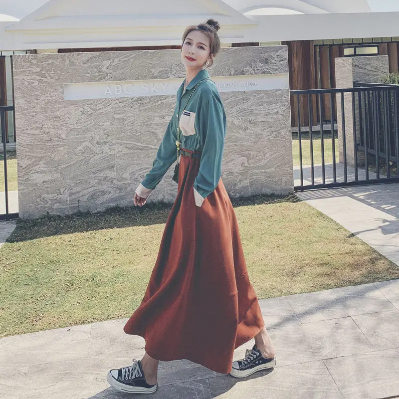 

High-grade long dress ins super fairy slim 2021 new popular French style first love students gentle style