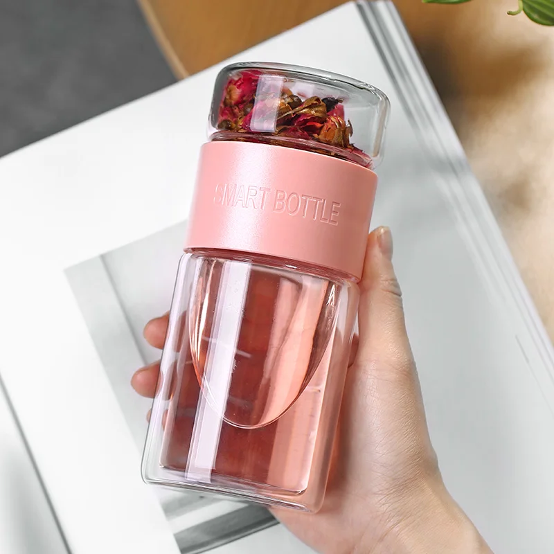 Стеклянные бутылки для воды oneisall200ml с фильтром из нержавеющей стали чайный