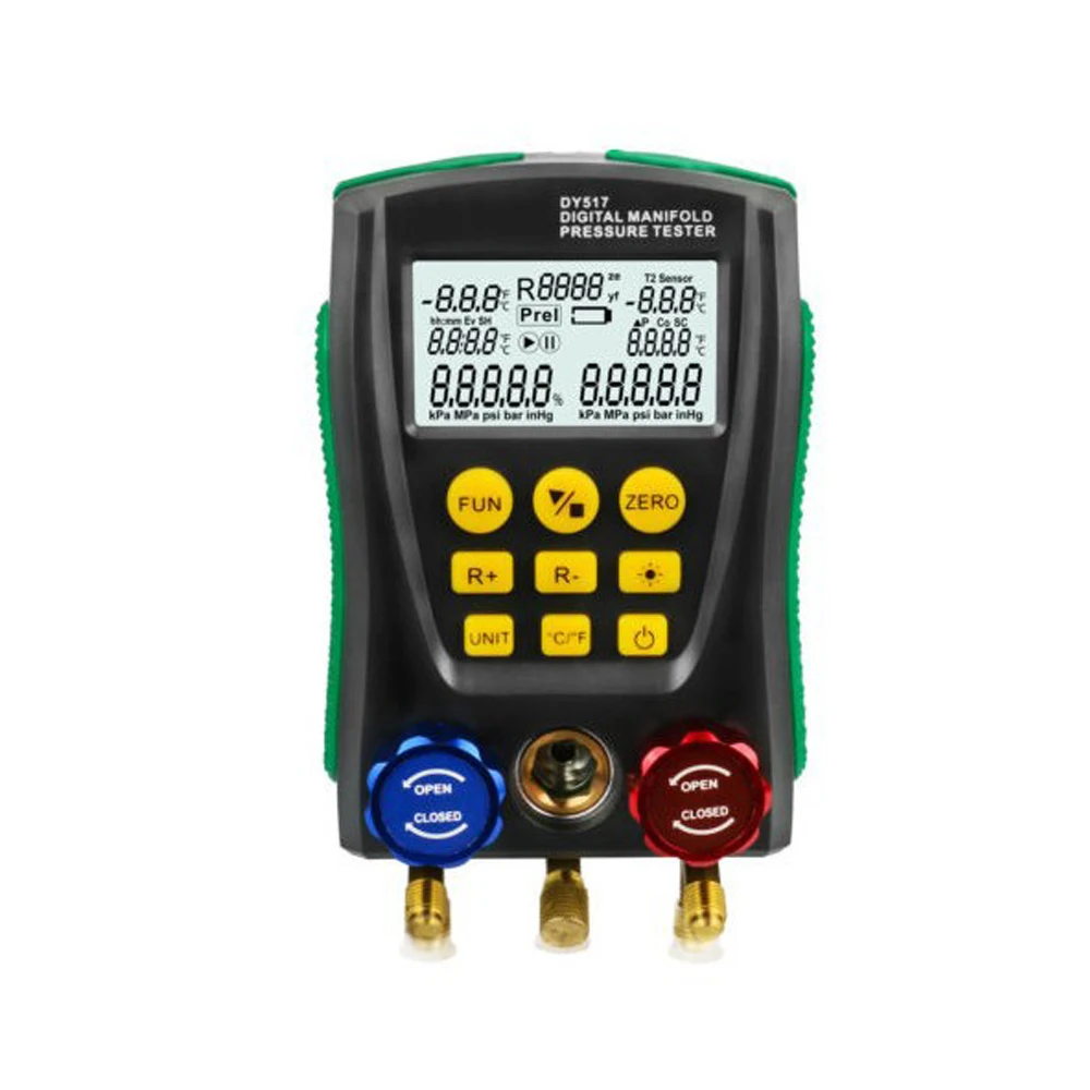 

Refrigeration Vacuum Pressure HVAC Temperature Tester Digital Manifold Gauge Meter