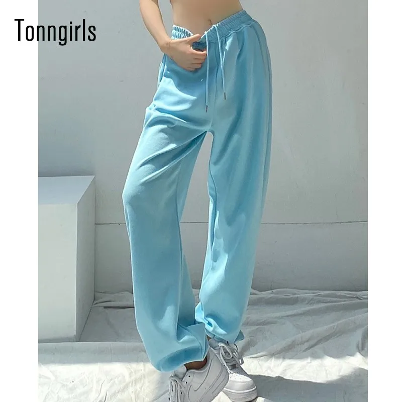 

Tonngirls Summer High Waist Pants Casual Loose Sweatpants Y2k Harem Pants Black Trousers Hoody Pants Streetwear Korean Pants