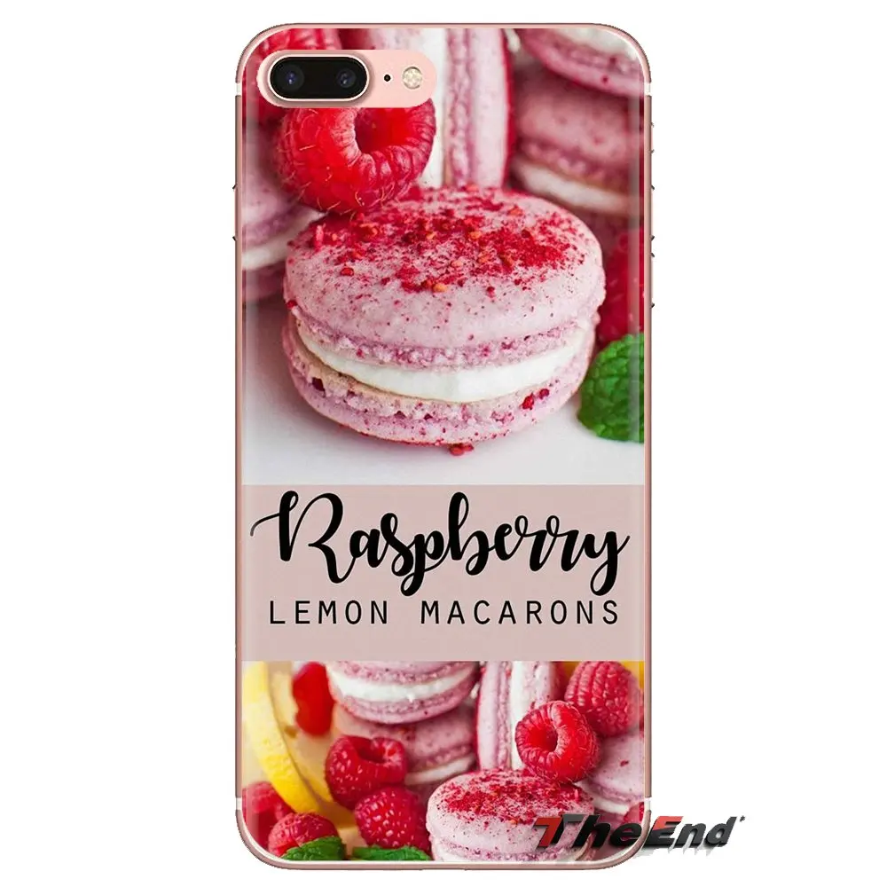 For Xiaomi Mi3 Samsung A10 A30 A40 A50 A60 A70 Galaxy S2 Note 2 Grand Core Prime Soft Transparent Cases Covers food Macaron |