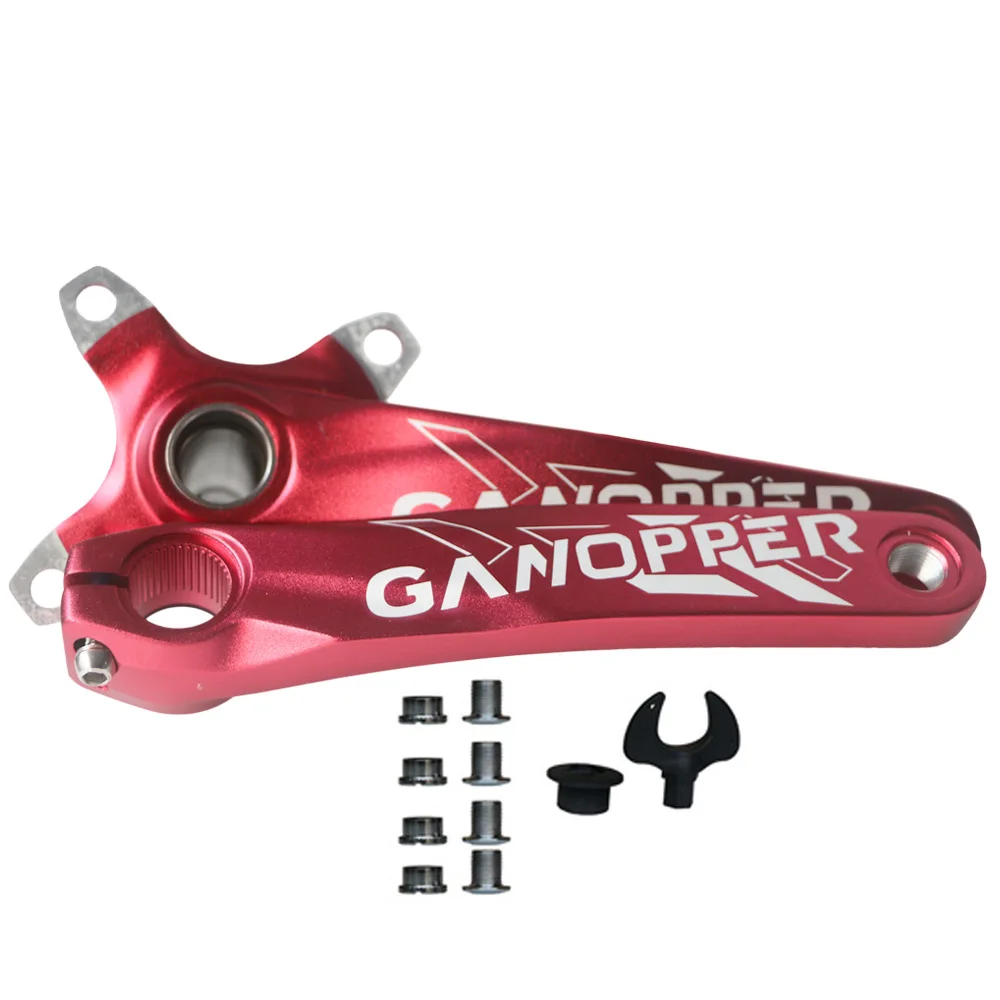 Цельнокроеный MTB интегрированный набор Шатунов 9S 10 11S 175 с 32 T/34 T/36 T 38T 40T 42T круглая Звездочка 104BCD - Цвет: red crank