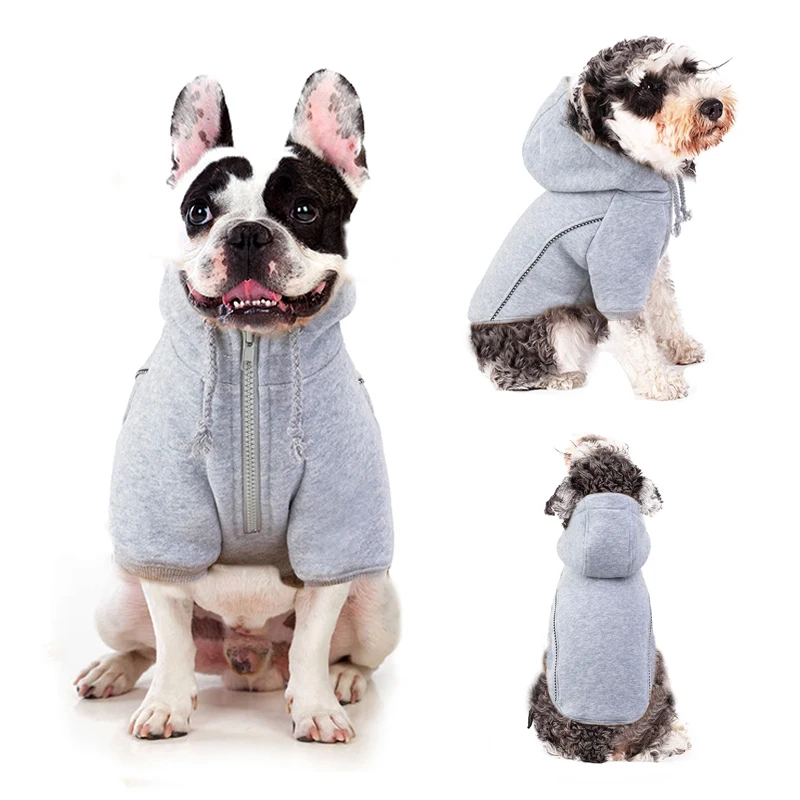 Осенне-весенняя флисовая куртка для собак на молнии | Дом и сад