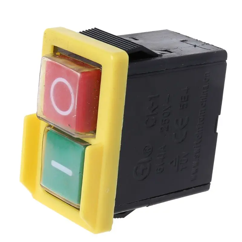 AC 250 в 6A Водонепроницаемая Электромагнитная кнопка машина пила Резак дрель