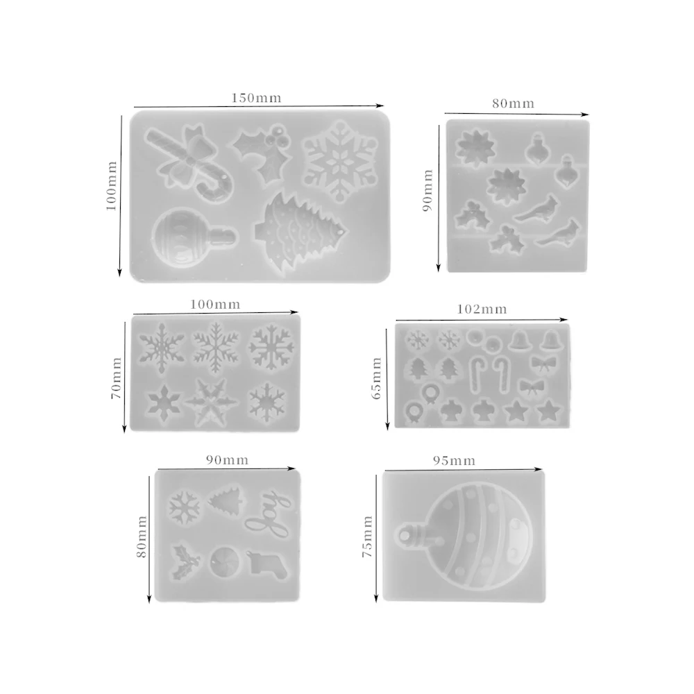 Прозрачная силиконовая форма декоративные поделки из смолы конфета Снежинка