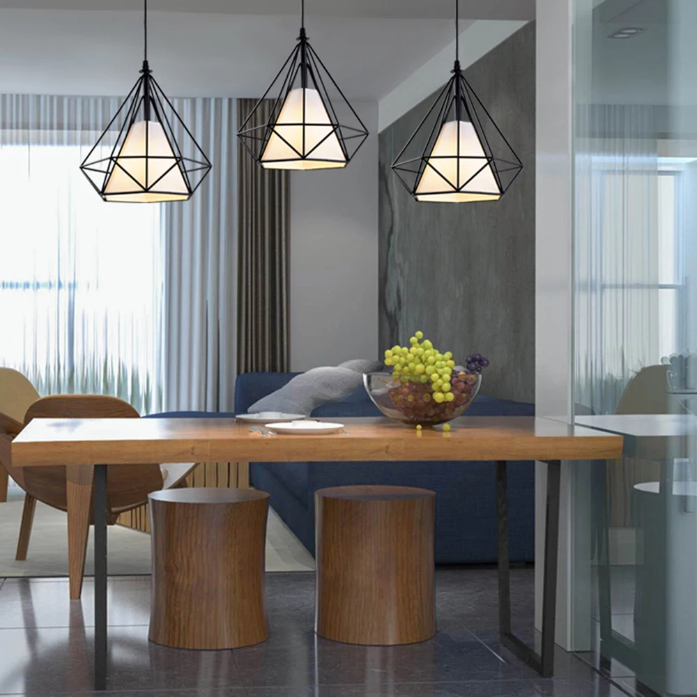 Современный подвесной светильник с бриллиантами винтажная металлическая люстра