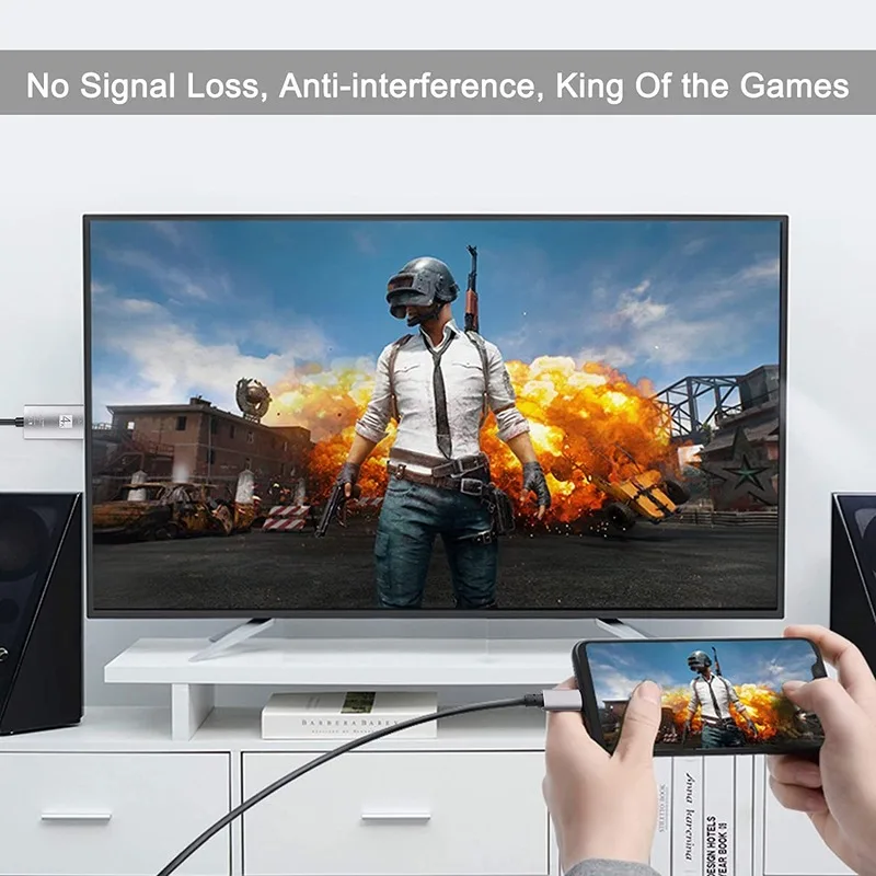 Кабель Переходник USB C на HDMI кабель 4K Тип Thunderbolt3 конвертер для MacBook Huawei Mate 30 адаптер
