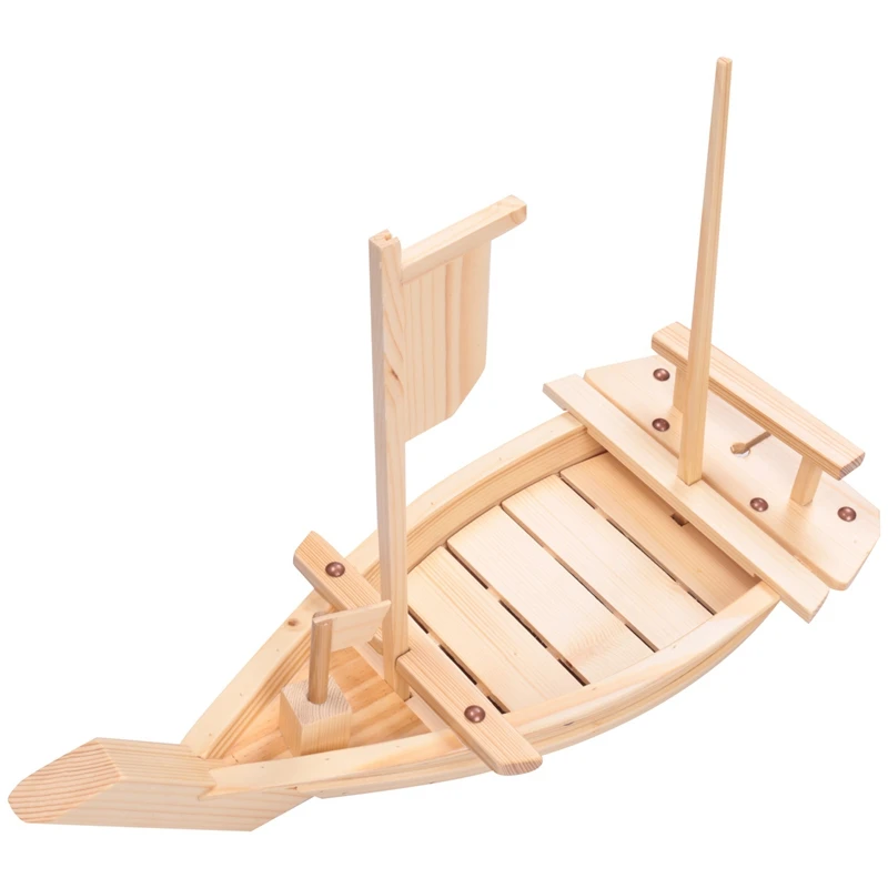 

Деревянный поднос для суши, Сервировочная тарелка для лодки, большой размер 50 см для ресторана